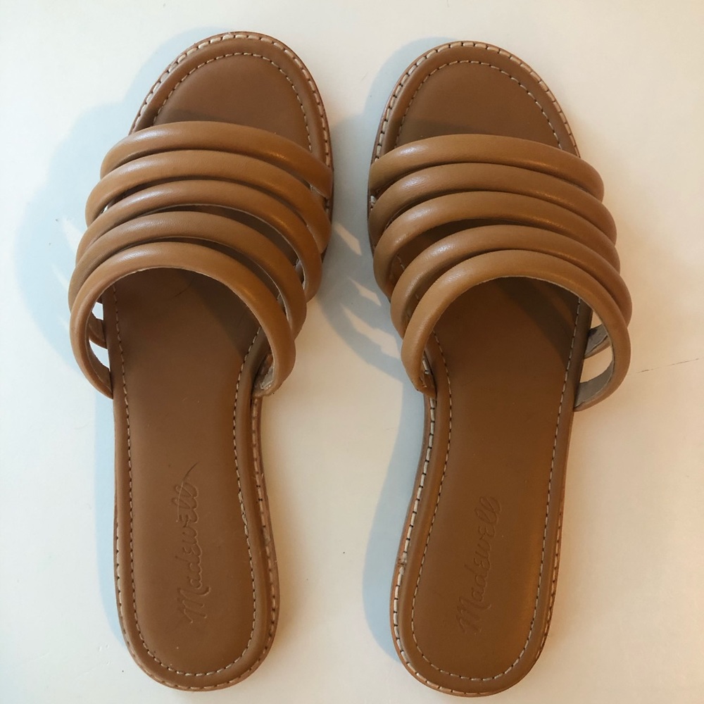 Madewell the addie strappy tan sandals size 8